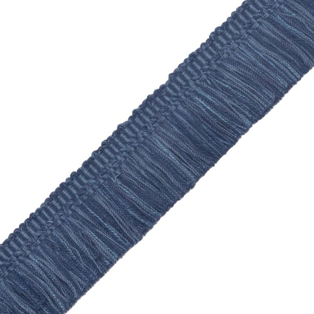 Samuel & Sons 2 yd Annecy Brush Fringe 1.5 Inch Blue Spruce Designer Trim Luxury
